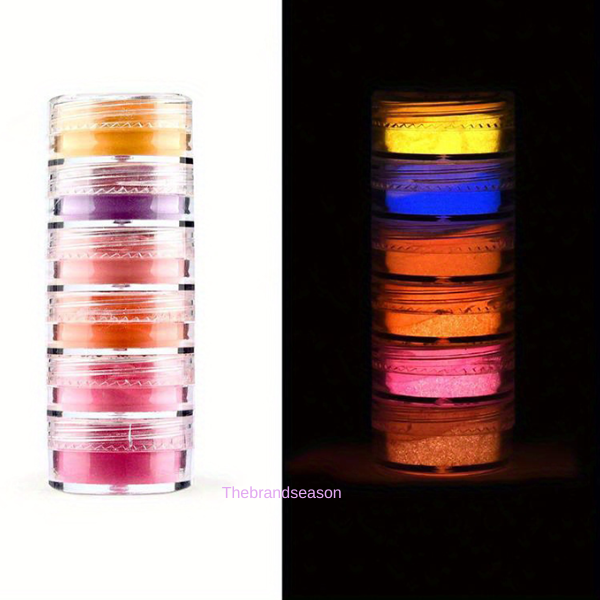 Glow In Dark Powder - 6 Set(B)